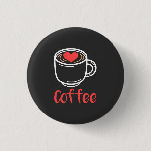Bóton Redondo 2.54cm Eu Amo Café