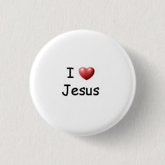 Bóton Redondo 2.54cm Eu amo Jesus