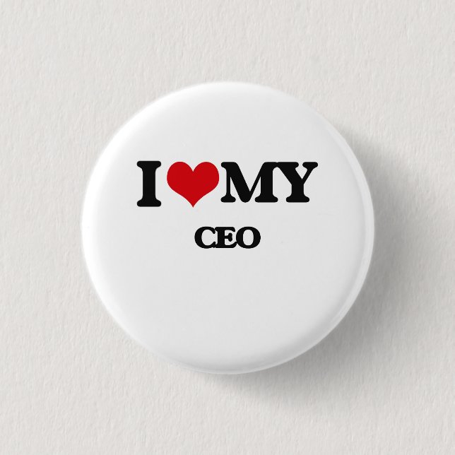 Bóton Redondo 2.54cm Eu amo meu CEO (Frente)
