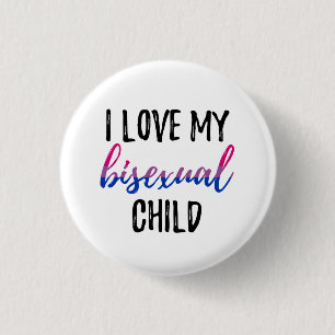 Bóton Redondo 2.54cm Eu amo minha criança bissexual