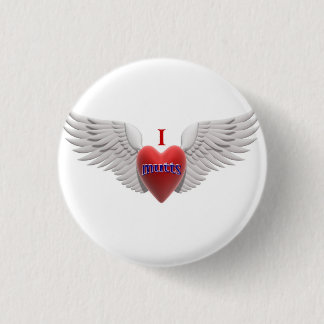 Bóton Redondo 2.54cm Eu amo o botão das vira-latas