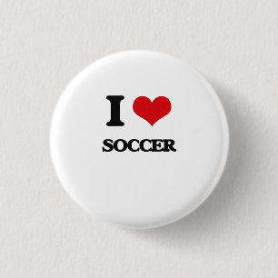 Bóton Redondo 2.54cm Eu amo o futebol