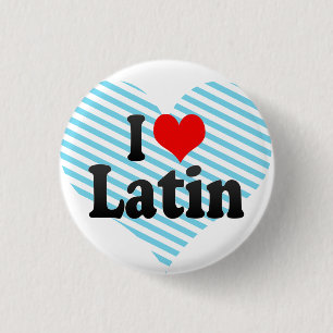 Bóton Redondo 2.54cm Eu amo o latino