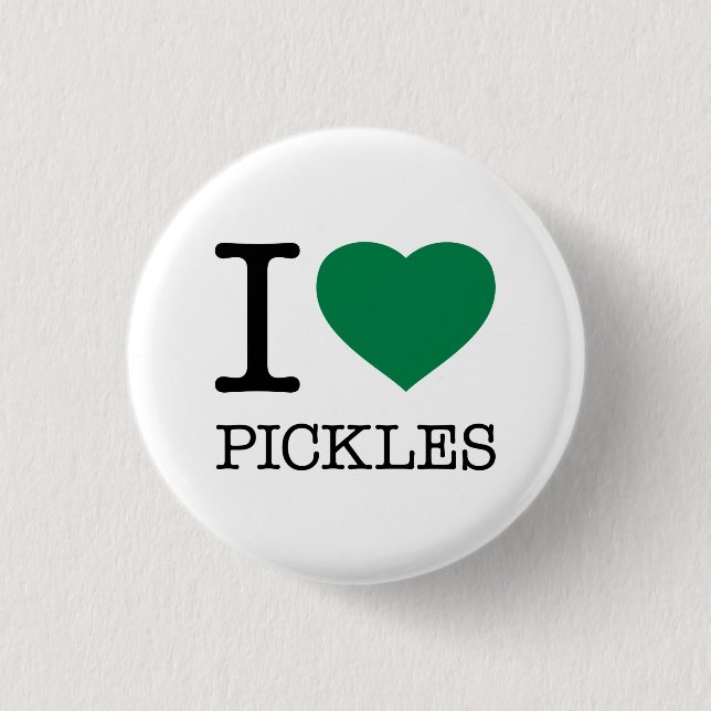 BÓTON REDONDO 2.54CM EU AMO PICKLES (Frente)