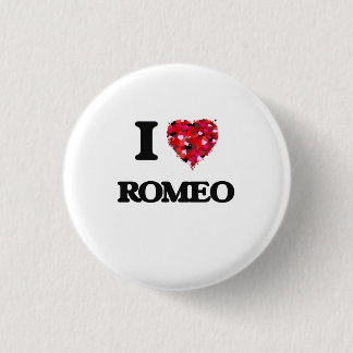 Bóton Redondo 2.54cm Eu amo Romeo