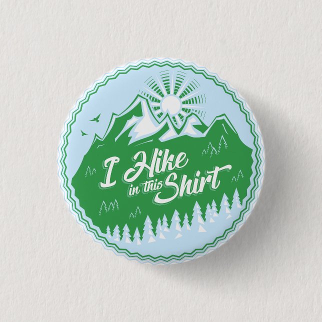 Bóton Redondo 2.54cm Eu Caminho Nesta Camisa (Frente)