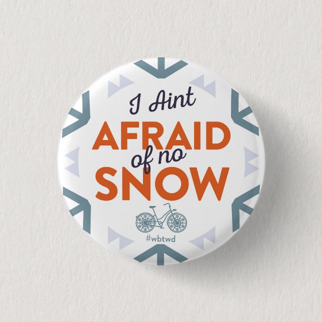 Bóton Redondo 2.54cm Eu não estou receoso - Pin pequeno (Frente)