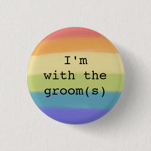 Bóton Redondo 2.54cm Eu sou com o design do orgulho do Botão-Gay dos