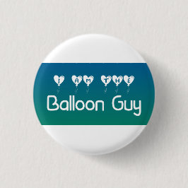 Bóton Redondo 2.54cm Eu sou o botão "Pin-on" da Cara do balão