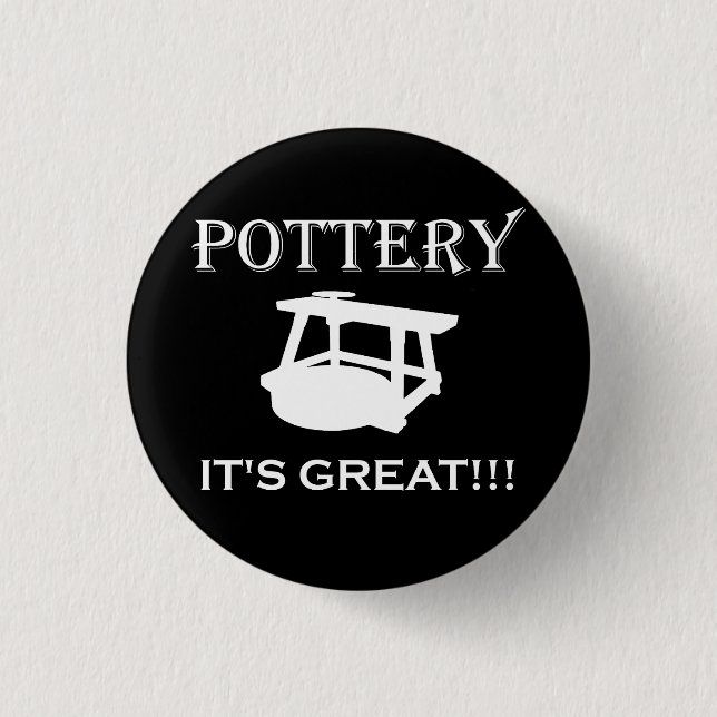 Bóton Redondo 2.54cm Eu sou um Deus mais potente também criado de argil (Frente)