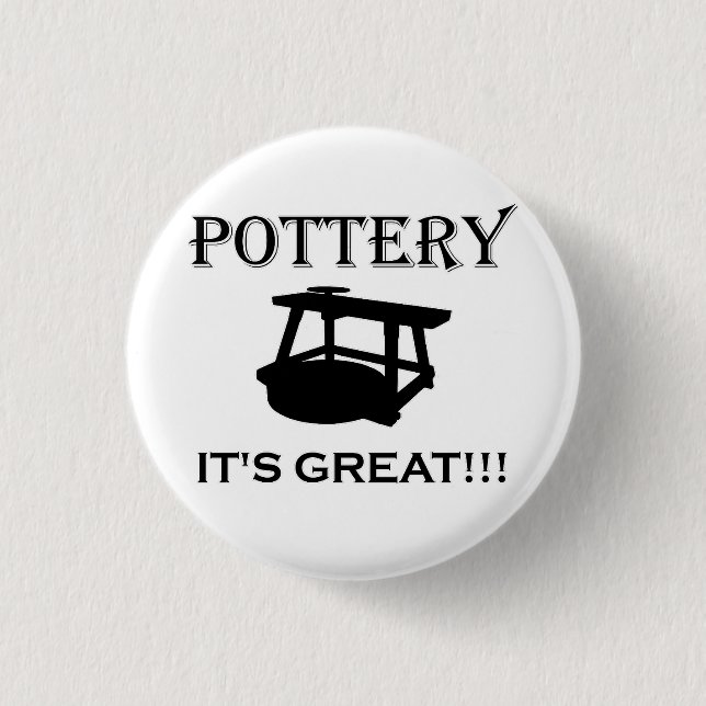 Bóton Redondo 2.54cm Eu sou um Deus mais potente também criado de argil (Frente)