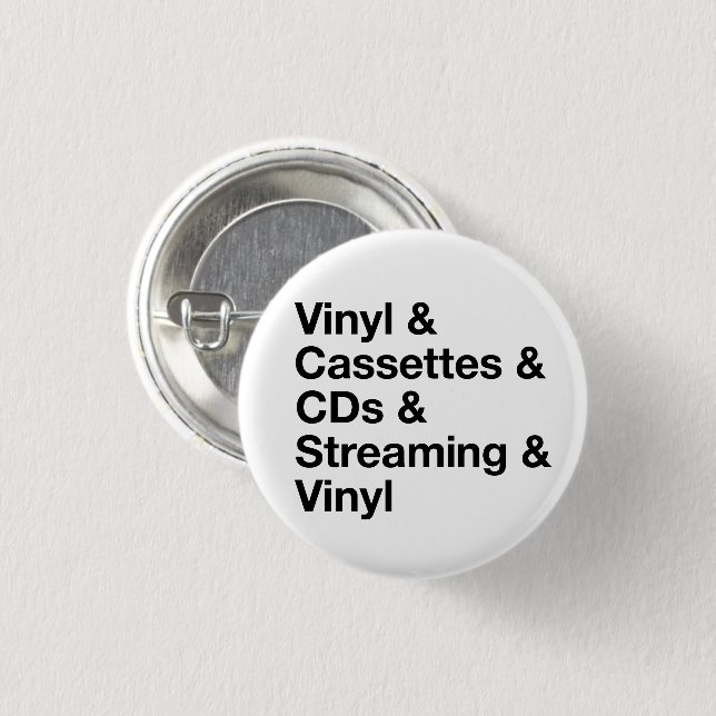 Bóton Redondo 2.54cm Evolution of Music Button (Frente & Verso)