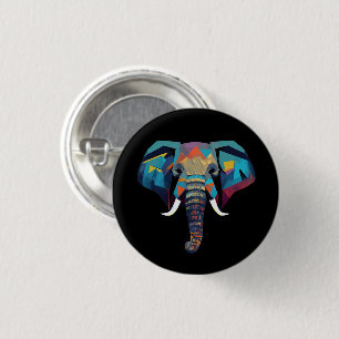 Bóton Redondo 2.54cm Exemplo de baixo teor de poli do elefante em forma