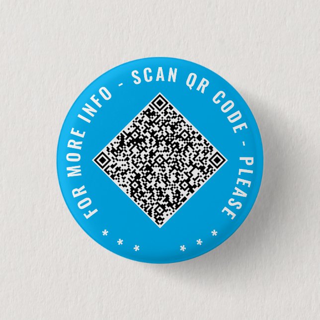 Bóton Redondo 2.54cm Exemplo de Botão de Código QR Personalizado Projet (Frente)