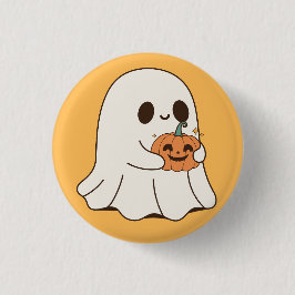 Bóton Redondo 2.54cm Fantasma Boo