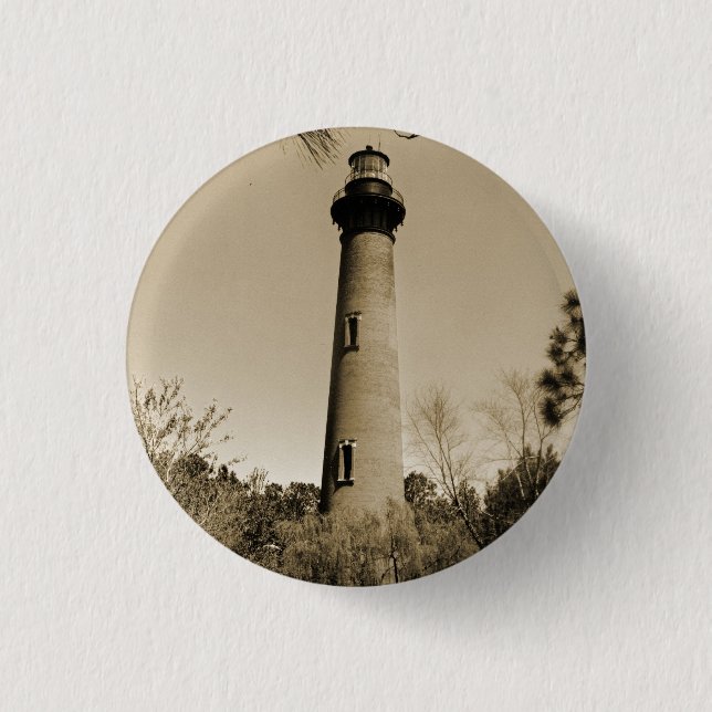 Bóton Redondo 2.54cm Farol Currituck (Frente)