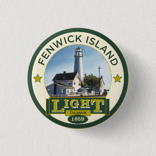 Bóton Redondo 2.54cm Farol da ilha de Fenwick