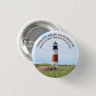 Bóton Redondo 2.54cm Farol Sankaty Head, Botão MÃES Nantucket