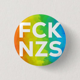 Bóton Redondo 2.54cm FCK NZS Cutout Regenbogen weiß
