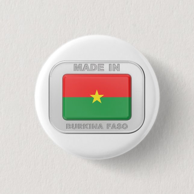 Bóton Redondo 2.54cm Feito em Burkina Faso (Frente)