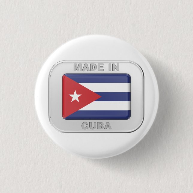 Bóton Redondo 2.54cm Feito em Cuba (Frente)