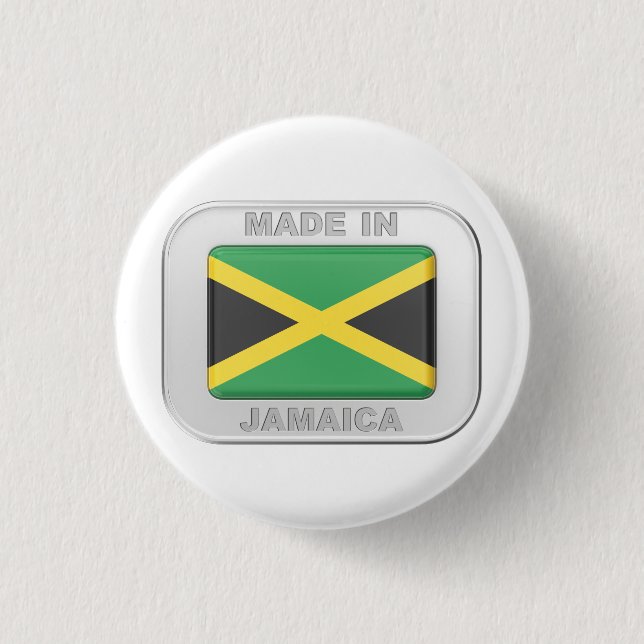 Bóton Redondo 2.54cm Feito na Jamaica (Frente)