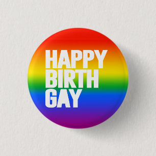 Bóton Redondo 2.54cm Feliz Birthgay