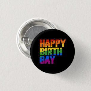 Bóton Redondo 2.54cm Feliz Birthgay