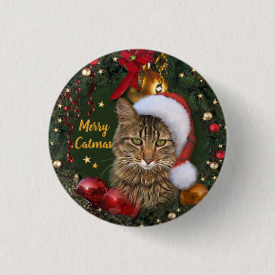 Bóton Redondo 2.54cm Feliz Catmas