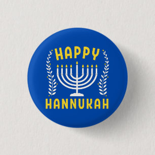 Bóton Redondo 2.54cm Feliz Hanukkah