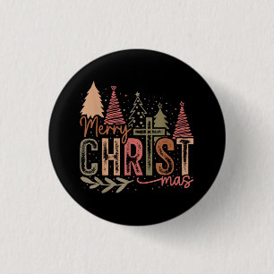 Bóton Redondo 2.54cm Feliz Natal Cristmas Fé Cristã Jesus C