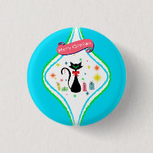 Feliz Natal Gato Siames Retro 