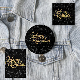 Bóton Redondo 2.54cm feliz Ramadã