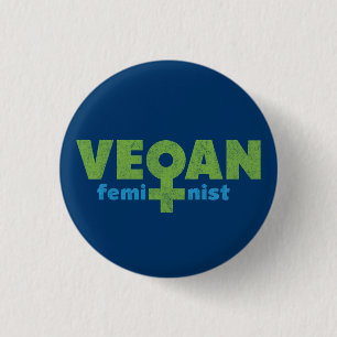 Bóton Redondo 2.54cm Feminista do Vegan