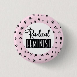 Bóton Redondo 2.54cm Feminista Radical
