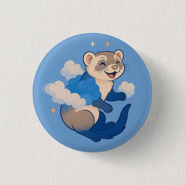 Bóton Redondo 2.54cm Ferret (Frente)