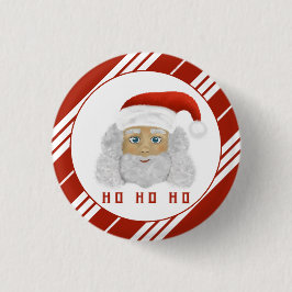 Bóton Redondo 2.54cm Feset Santa Claus HO HO Chrismas