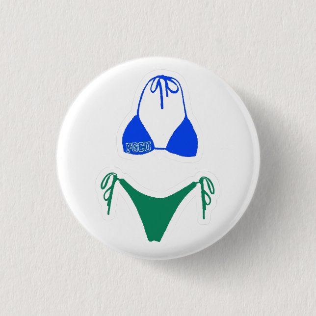 Bóton Redondo 2.54cm FGCU Gameday Button (Frente)