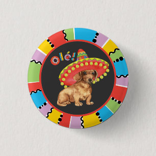Bóton Redondo 2.54cm Fiesta Dachshund