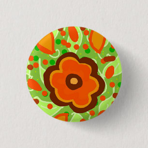 Bóton Redondo 2.54cm flor
