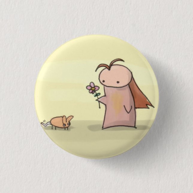 Bóton Redondo 2.54cm flor (Frente)