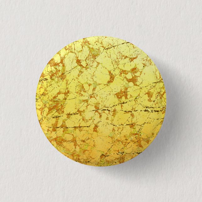 Bóton Redondo 2.54cm Flor Amarelo (Frente)
