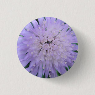 Bóton Redondo 2.54cm Flor roxa