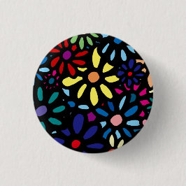 Bóton Redondo 2.54cm Flower Button