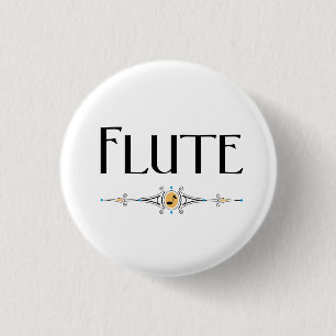 Bóton Redondo 2.54cm Flute Decorative Line