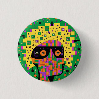 Bóton Redondo 2.54cm Folk 001 Nancy