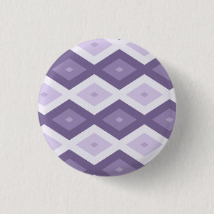 Bóton Redondo 2.54cm Formas de diamante de lavanda