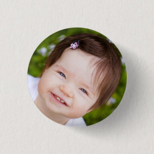 Bóton Redondo 2.54cm Foto de Rosto Personalizada