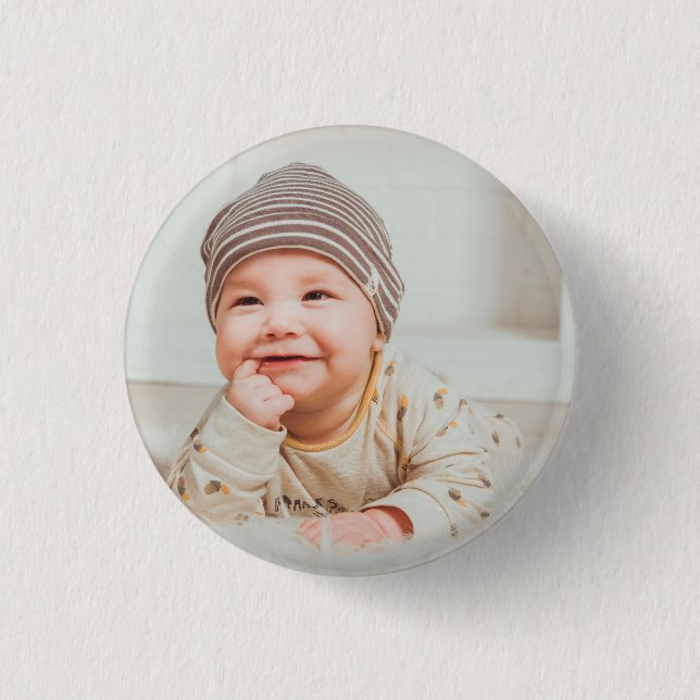 Bóton Redondo 2.54cm Foto Personalizada (Frente)
