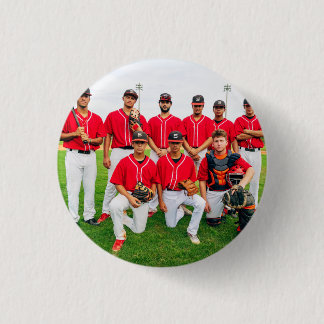 Bóton Redondo 2.54cm Foto Personalizada da Equipe Esportiva